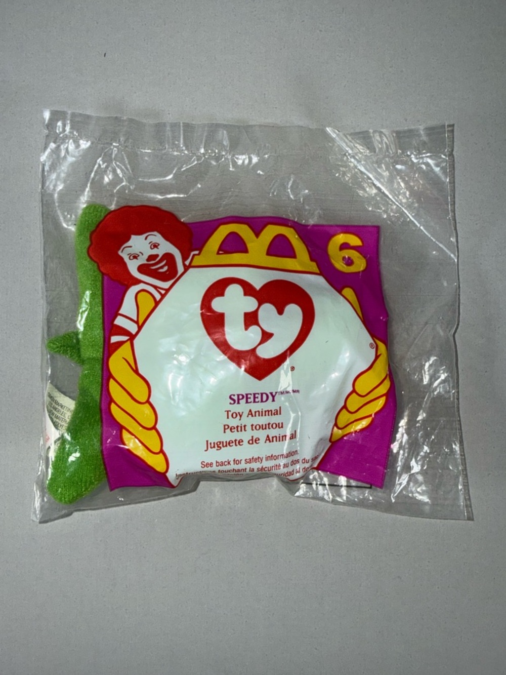 Ty  Beanie Baby SPEEDY the Turtle #6 – McDonald’s  Happy Meal Toy Vintage